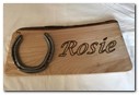 Stable Plaque With Plate and Pyrography
