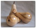 Wooden Apples and Pears in Various Timbers