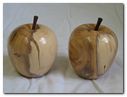 Wooden Apples and Pears in Various Timbers