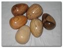Wooden Eggs in Various Timbers