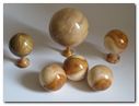 Timber Spheres in Various Timbers