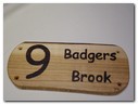 House Sign in Cherry